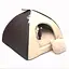 Будиночок юрта для котів та собак Zoo-hunt Комфорт літо коричневий №1 39х39х31 см (ZH2516-1) - мініатюра 1