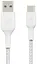 Кабель Belkin USB-A > USB-C зарядка/синхронизация 2м, 15Вт, Type-C, плетеный, белый - миниатюра 2