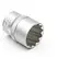 Головка торцева Wurth коротка 1/4IN 12-гранний профіль SW13 Red Stripe (5763014413) - мініатюра 2