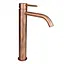 Змішувач для раковини високий Paffoni Light без донного клапана brushed copper LIG081RMSP, Бронза - мініатюра 1