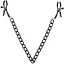 Зажимы для сосков Bedroom Fantasies Nipple Clamps with Chain - Black - миниатюра 1