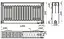 Радіатор сталевий KALITE 22/300х1200 панельний для опалення житлових і громадських будівель з нижнім підключенням - мініатюра 4
