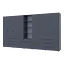Шкаф для одежды Doros Гелар Графит 4+4ДСП с пеналом 370х49.5х203.4 (42005173) - миниатюра 1
