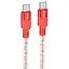 Дата кабель Hoco X99 Crystal Junction Type-C to Type-C 60W (1m) Red - мініатюра 1