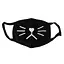 Маска тканевая Geekland Аниме мордочка чёрная MSK 018 - миниатюра 1