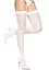 Чулки-сетка со швом сзади Leg Avenue Butterfly back seam thigh highs One size White - миниатюра 3