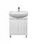 Тумба Мойдодир Фокус 60 з умивальником Runa 60/Лотос 60 Білий - мініатюра 7