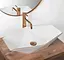 Умивальник Rea Vegas rose gold edge накладний REA-U5605, Білий - мініатюра 2