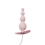 Анальная пробка Qingnan No.8 Mini Vibrating Anal Bead 12 см (розовый) - миниатюра 1
