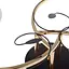Люстра стельова Brille в передпокій E27 60W BK (LK-713S/3) - мініатюра 6