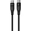 Кабель Proove Soft Silicone USB-C to USB-C 60W 1m Black (CCSO60002201) [130635] - миниатюра 2