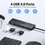 Acer USB C Hub 4 порти, кілька USB 3.0 Hub, USBC Splitter для ноутбука з портом живлення TypeC, подовжувач для ноутбука, ПК - мініатюра 4