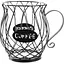 Блюдо Viva Lacy Mug Black для фруктів 18x14x9.5 см (B090060) - мініатюра 1