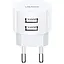 Сетевое зарядное устройство Usams T20 2USB 2.1A White [49646] - миниатюра 1