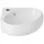 Раковина подвесная Qtap Leo N 380x360x130 мм, White, угловая, овальная, без донного клапана QT11115010WN - миниатюра 1