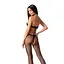 Открытый бодистокинг Passion BS080 black One size - миниатюра 2