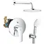 Скрытая душевая система Grohe Eurosmart New Tempesta 200 UA25183003, Хром - миниатюра 1