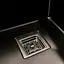 Кухонная мойка Platinum PVD черная Handmade HSBB (квадратный сифон, 3.0,/1.0) 40x50, Черный - миниатюра 7