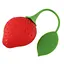 Заварник ситечко для заваривания для чая силиконовый в виде фруктов, Kitchen Master Красный 84709 - миниатюра 1
