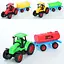 Трактор, 15 см, прицеп 18 см, инерция (В ассортименте) - миниатюра 2