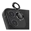 Защитное стекло на камеру DK для Apple iPhone 12 mini Lens Metal Ring Eagle Eye 016203 black 2 шт. - миниатюра 3