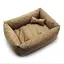 Лежак для собак та котів Zoo-hunt Бліць прямокутний коричневий №1 40х50х19 см - мініатюра 1