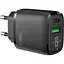 Мережевий зарядний пристрій Intaleo TCGQPD220 (2USBx3A) Black (1283126509995) - мініатюра 1