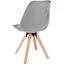 Стул Jumi Saida в скандинавском стиле с деревянными ножками серый - миниатюра 4