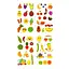 Набор детских временных татуировок «Овощи и фрукты» tattoo-kids-mini-set-fruits - миниатюра 1
