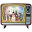 Новогодний музыкальный ночник XMAS WDL-24034B «Ретро телевизор» - миниатюра 1