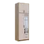 Шафа для одягу Doros Ронді з високою антресолею та дзеркалом Дуб Артізан/Кашемір 2 ДСП 82х52х260 (42005195) - мініатюра 6