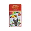 Набор цветных карандашей CFS Premium "Попугай" 12шт трехгранные с местом д/подписи в металл пенале. - миниатюра 1
