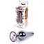 Анальна пробка Boss Of Toys Boss Series - Jewellery Dark Silver Butt Plug Rose, BS6400054, Срібний /Світло-рожевий - мініатюра 3