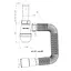 Напівсифон SantehPlast LN-00.06 G 1 1/4" Лотос-міні з гнучкою трубою 32х40/50 30412 - мініатюра 3