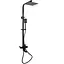 Душова система Germece з виливом 72433В чорна матова, Чорний - мініатюра 1