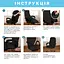 Эластичный чехол на игровое, компьютерное кресло Semi Chair Cover Velvet с подлокотниками Black XL - миниатюра 3