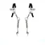 Затискачі для сосків Liebe Seele Lightning Nipple Clamps Silver - мініатюра 1