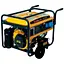 Бензиновый генератор KGL10000CE, 1-фазный 230V, 50Hz, 10kVA/8kW, бак 28 л, расход 3 л/час, пуск: ручной/стартер, 745х555х650 мм, 88 кг - миниатюра 1