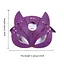 Маска кошки из экокожи для ролевых игр One Size фиолетовая - миниатюра 2