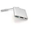 Конвертер Voltronic Type-C (папа) на HDMI (мама) + USB 3.0 (мама) + Type-C (мама) 10 см, Silver, 4K / 2K Комплект - миниатюра 1