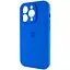 Чехол Epik Silicone Case Full Camera Protective AA для Apple iPhone 13 Pro Max 6.7 Синий/Capri Blue - миниатюра 3