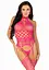 Мереживний бодістокінг з відкритим доступом Leg Avenue One size Raspberry - мініатюра 5