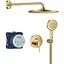 Душова система прихованого монтажу Grohe Essence з Rainshower Mono 310 25287GL0, Золотий - мініатюра 1
