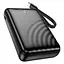 Зовнішній акумулятор Hoco Strong Power Bank with Cable (USB-C) J134A 10000mAh зі вбудованим кабелем чорний - мініатюра 2