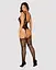 Бодістокінг Obsessive Bodystocking F237 рослинне плетіння імітація панчох S/M/L - мініатюра 4
