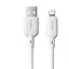 Кабель Baseus Silky Series Fast Charging Cable USB to iP 2.4A 1 м Білий - мініатюра 1