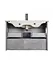 Тумба Мойдодир Oslo 80 Loft з умивальником Su-80 бетон/Білий Сірий - мініатюра 4