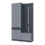 Передпокій Сола 1+3 Doros Графіт/Сірий ДСП 120х40х215 (42005152) - мініатюра 1