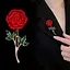 Брошка Троянда червона (84946794) - мініатюра 4