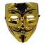 Маска Анонімус Гая Фокса золото - мініатюра 1